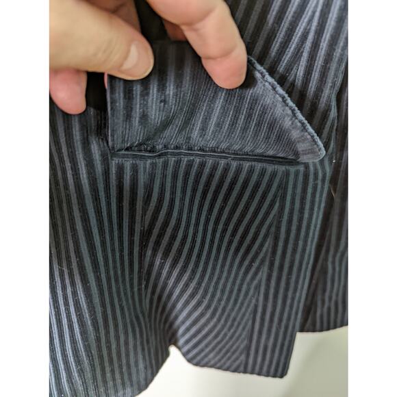 Frame Fine Variegated  Blazer Navy Twilight Corduroy Striped NWOT Women's  6 - Picture 9 of 10